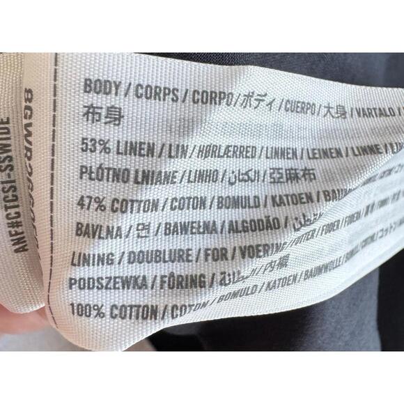 Abercrombie & Fitch Linen Blend Wide Strap Mini Dress Small T Old Money NWT - Picture 9 of 9